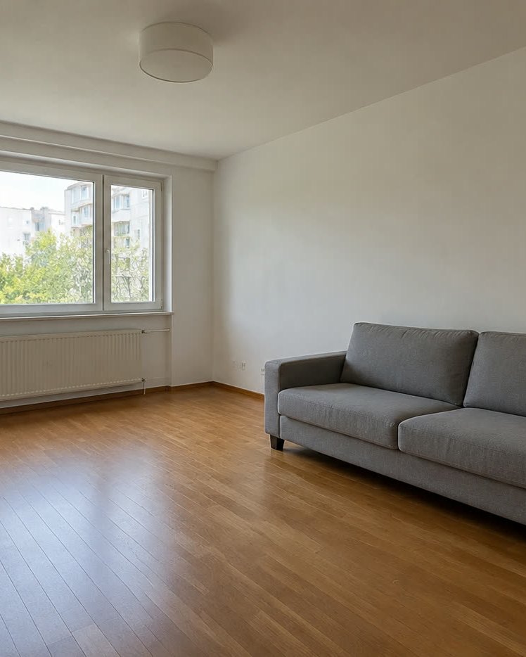 A living room cropped to 4:5 for Instagram — after