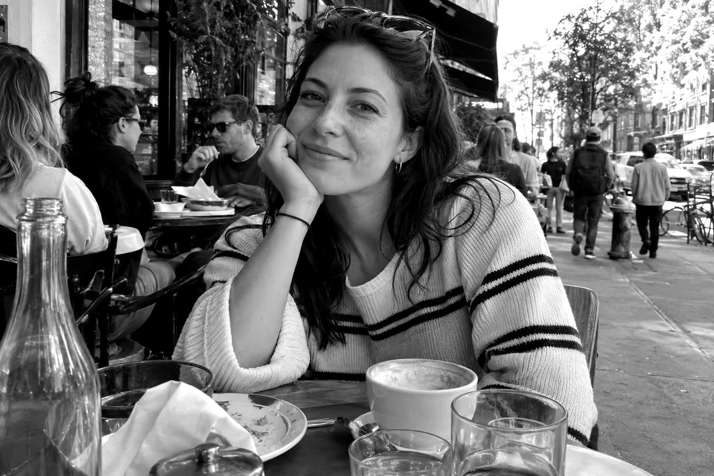 A portrait in black and white — after